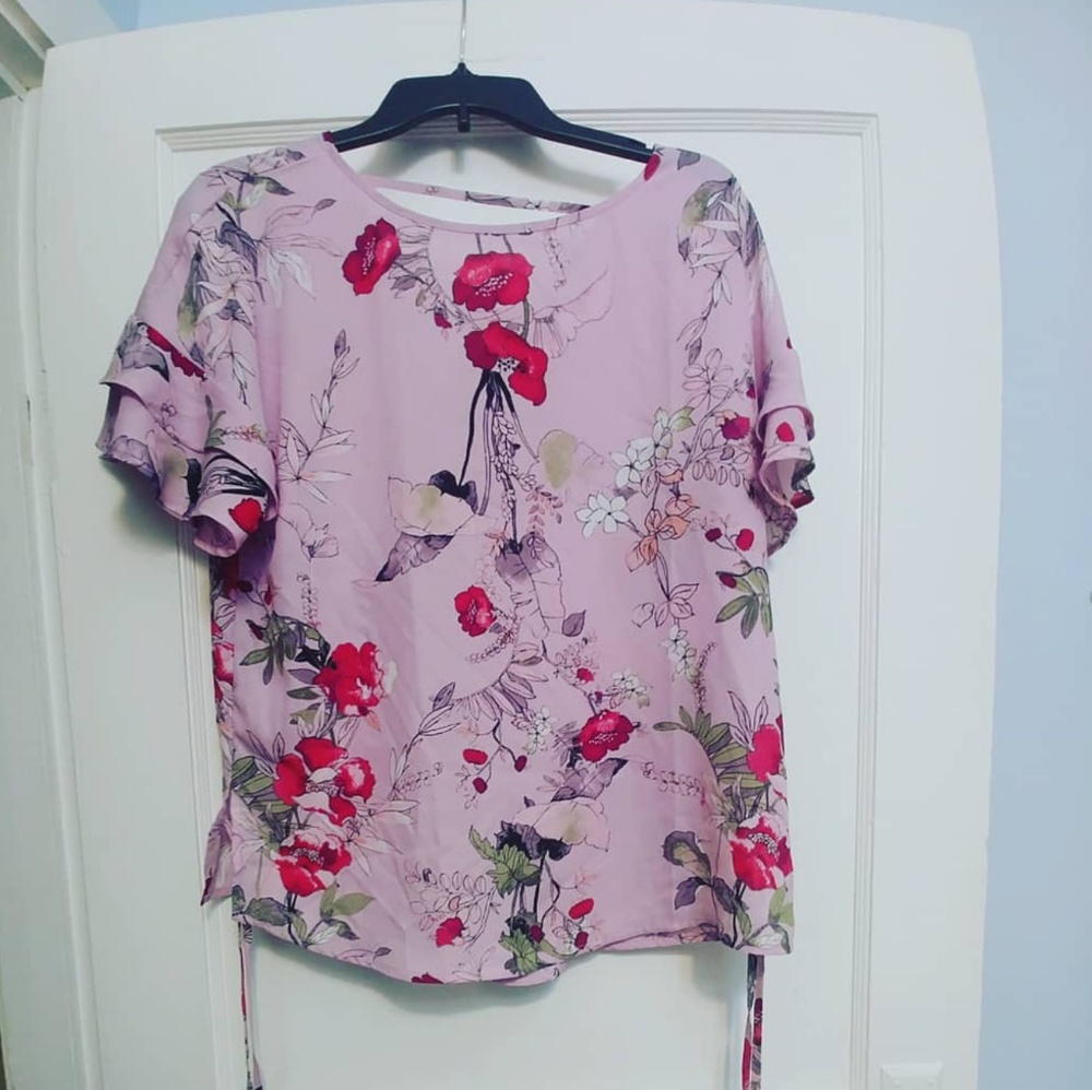 Pink Floral Top
